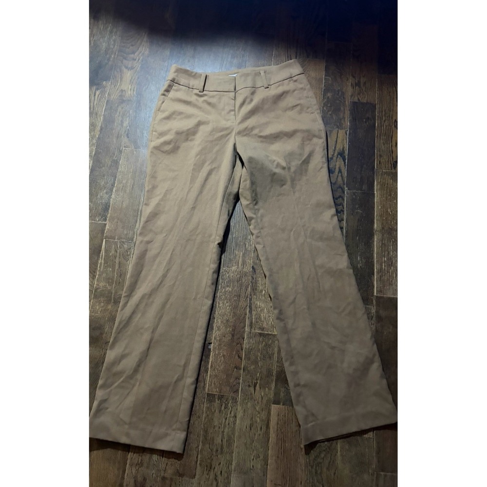 Ann Taylor LOFT Curvy Fit Trouser Pants Women's 8 Khaki Stretch Career Work NWT